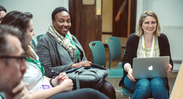 Policymakers in a meeting