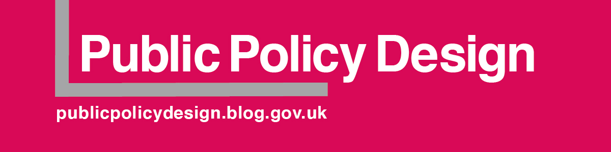 A logo that says Public Policy Design: public-policy-design-dot-blog-dot-gov-dot-UK