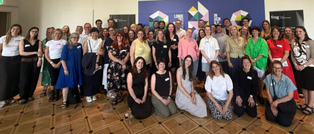 A photo of UK designer leaders visiting the biennale