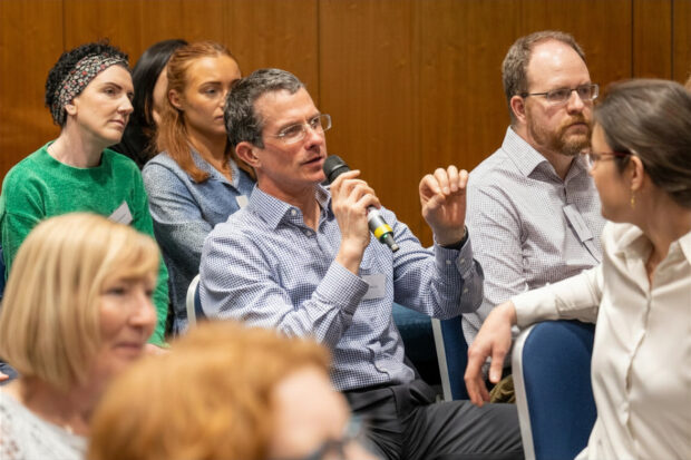 Civil Servants discussing public services/